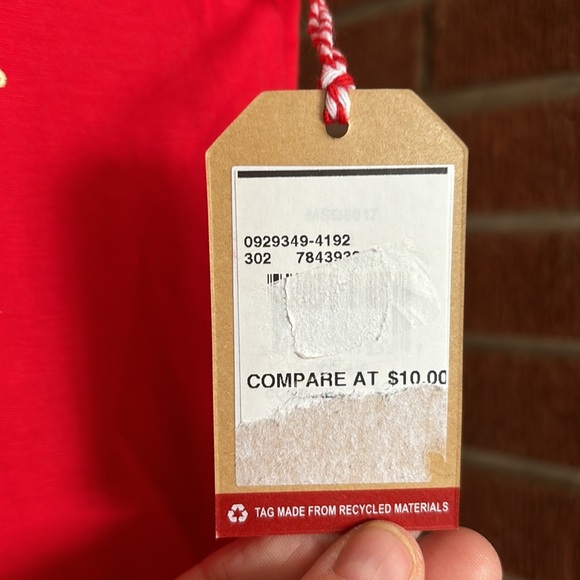 NWT Magical Season Red Fa La La Fringed Christmas Tree Short Sleeves Tee XS - Picture 7 of 16